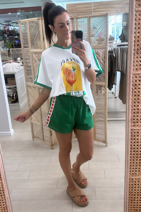 GREEN HEART SHORTS