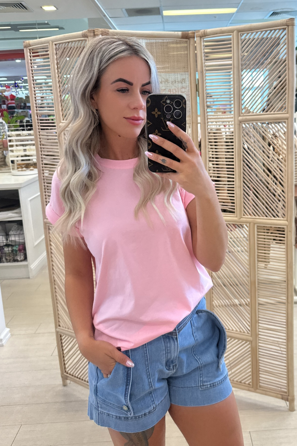 RHODES TEE - PINK