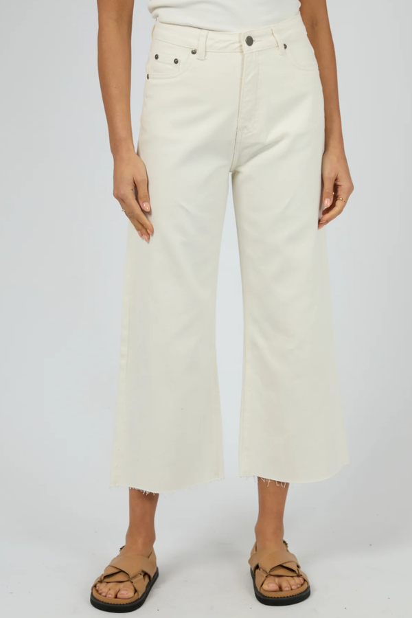 CHARLIE HIGH RISE JEAN- WHITE