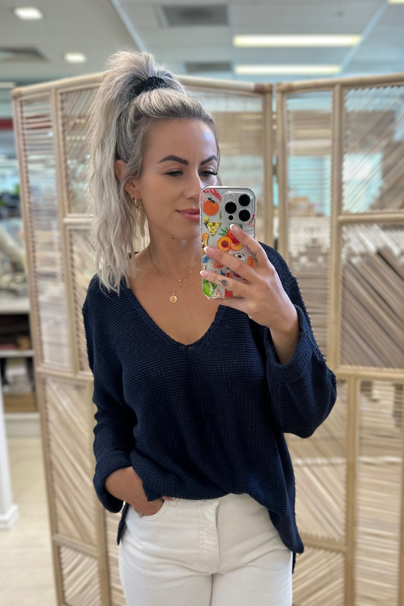 KACEY KNIT - NAVY
