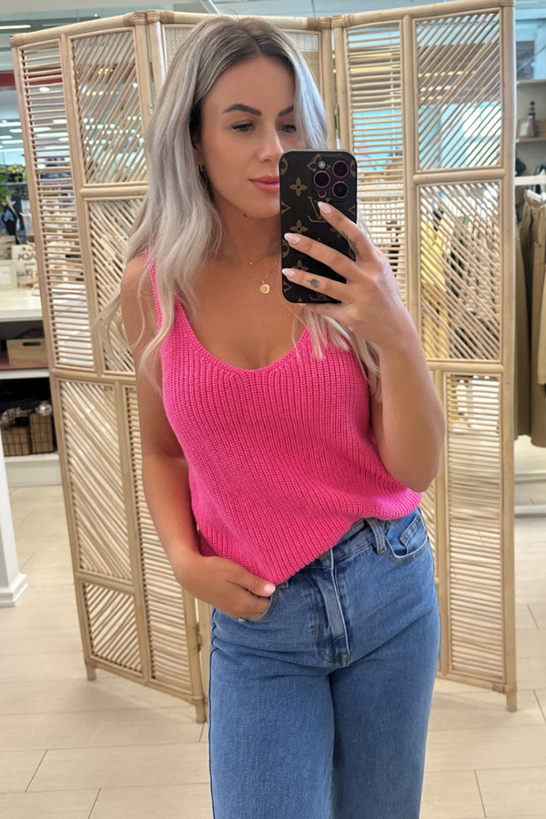 SIA KNIT TANK - PINK