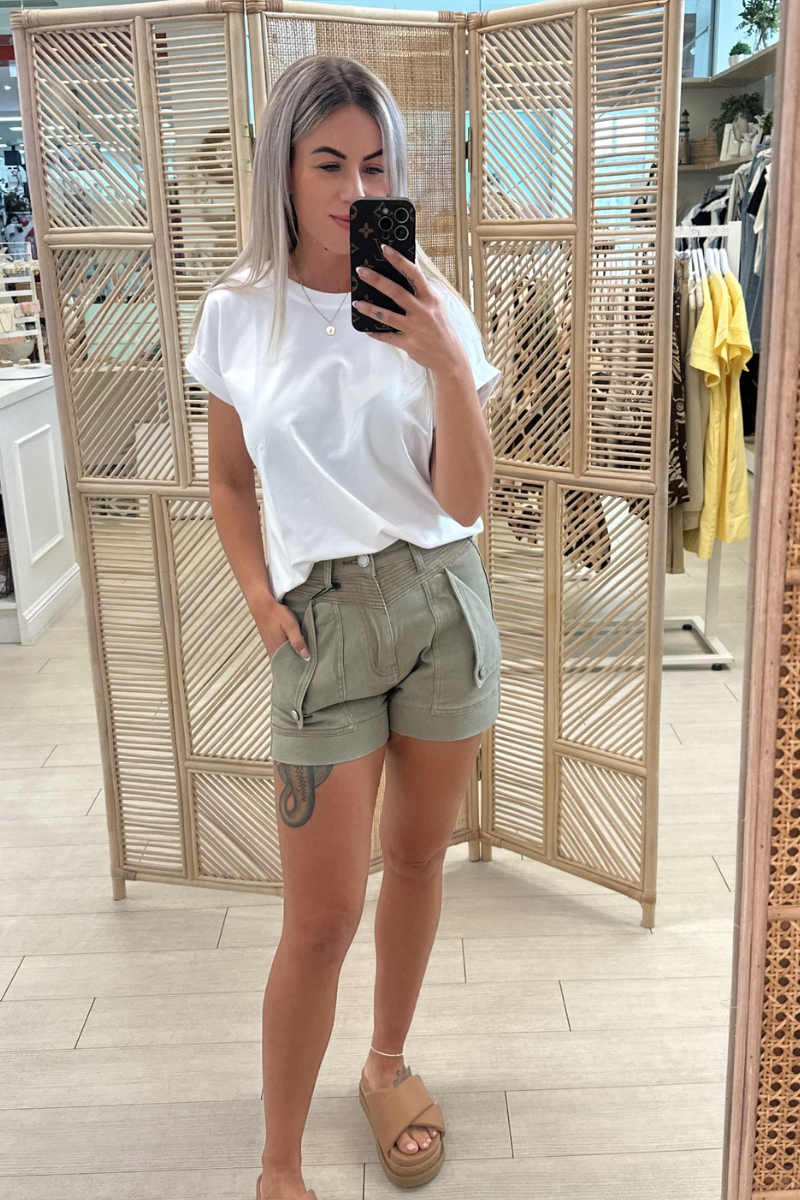 MYKOS SHORTS - KHAKI