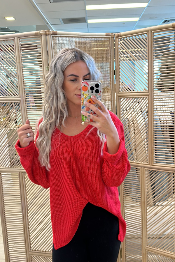 KACEY KNIT - RED