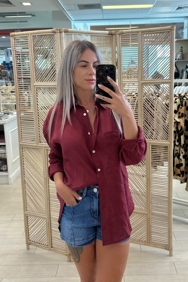 MILLIE SHIRT - WINE