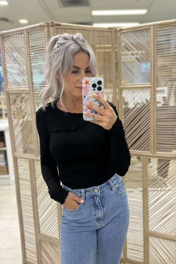 SAPPHIRE TOP - BLACK