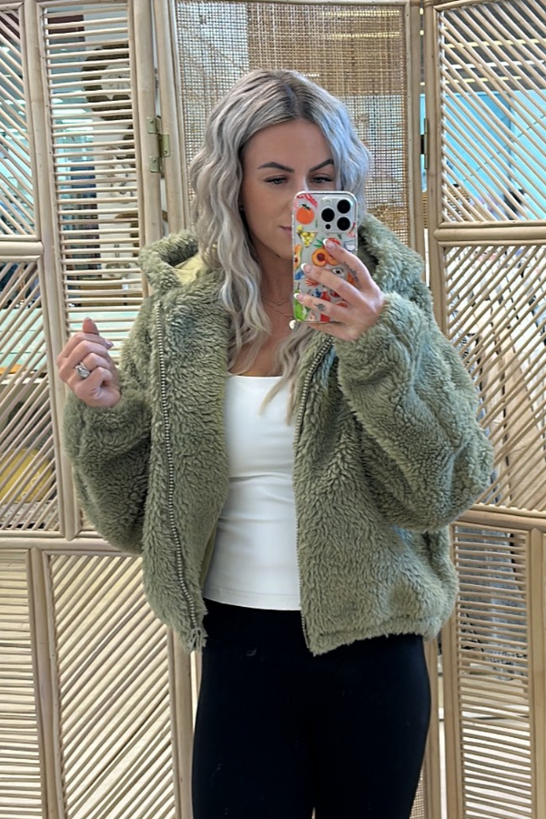 TEDDI BOMBER - KHAKI