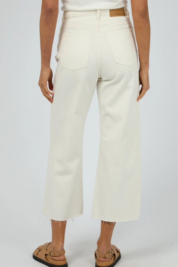 CHARLIE HIGH RISE JEAN- WHITE