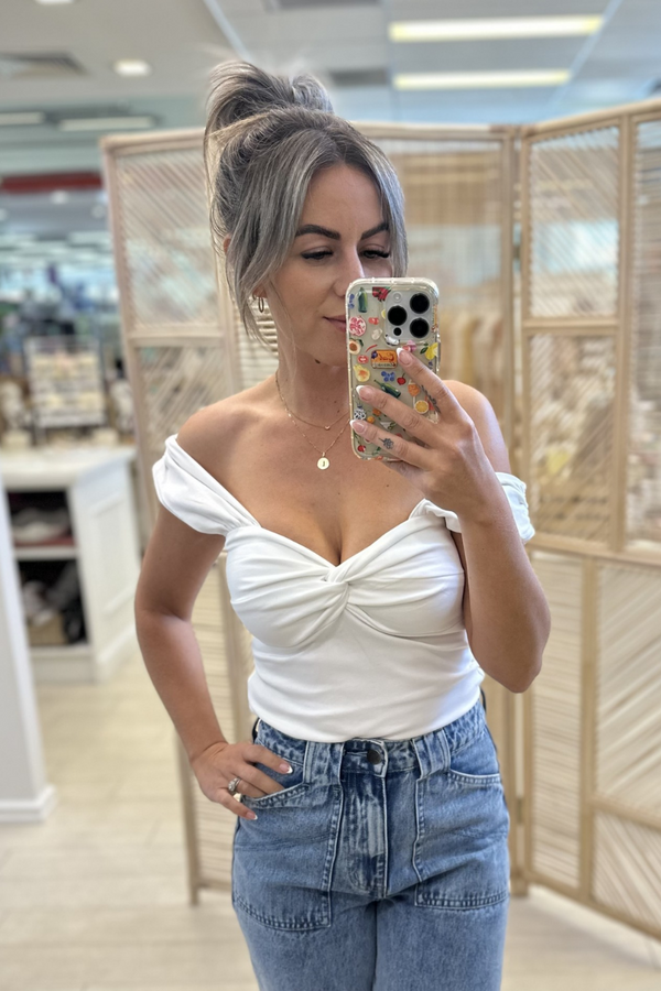 FRANKLIN TOP - WHITE