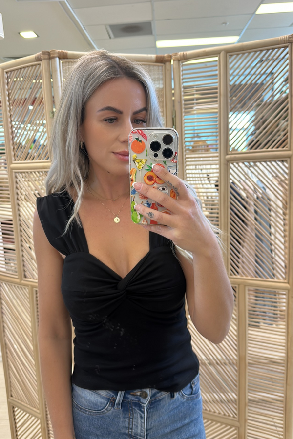FRANKLIN TOP - BLACK