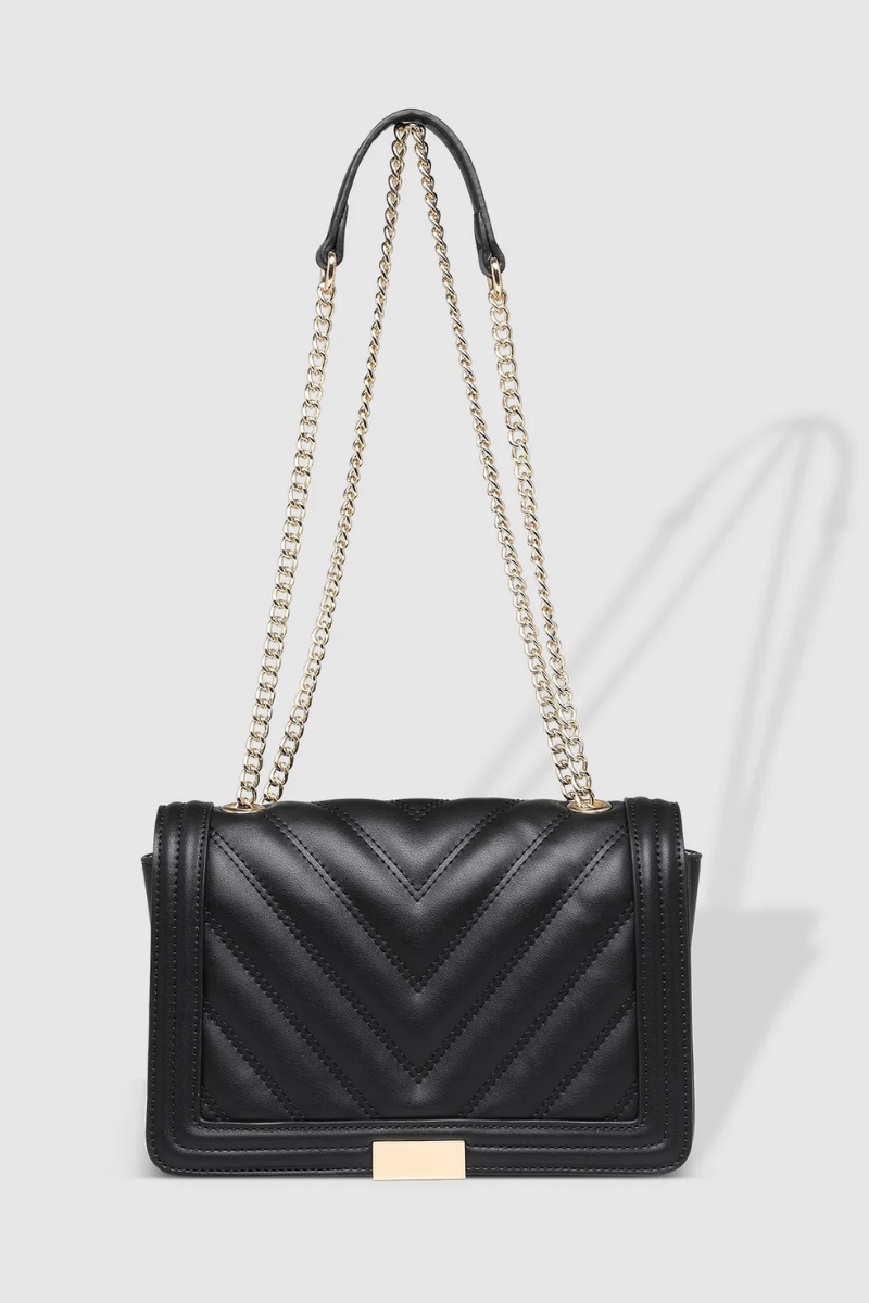 GENEVIEVE SHOULDER BAG - BLACK