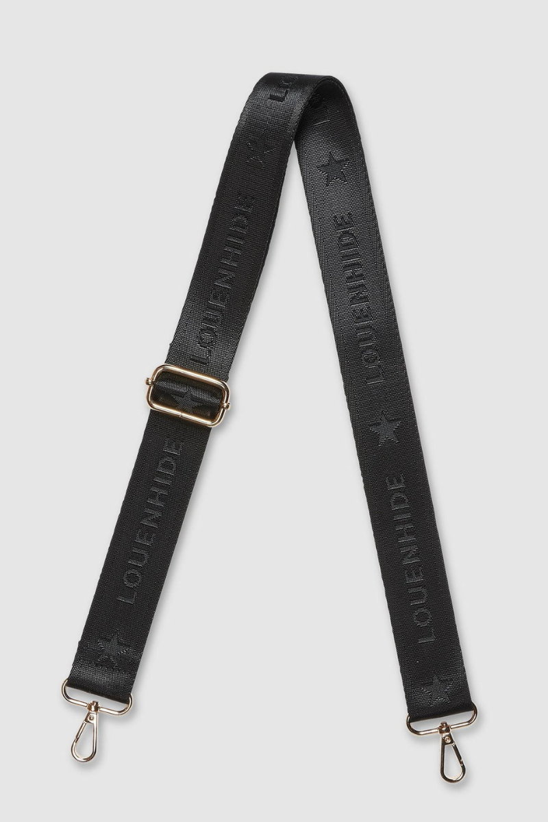 LOGO BAG STRAP - BLACK