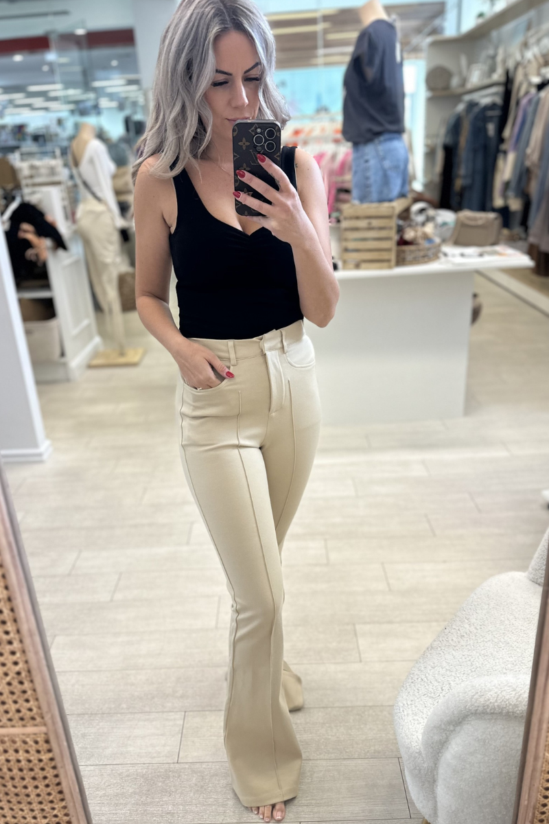 CARTER FLARE PANTS - CREAM