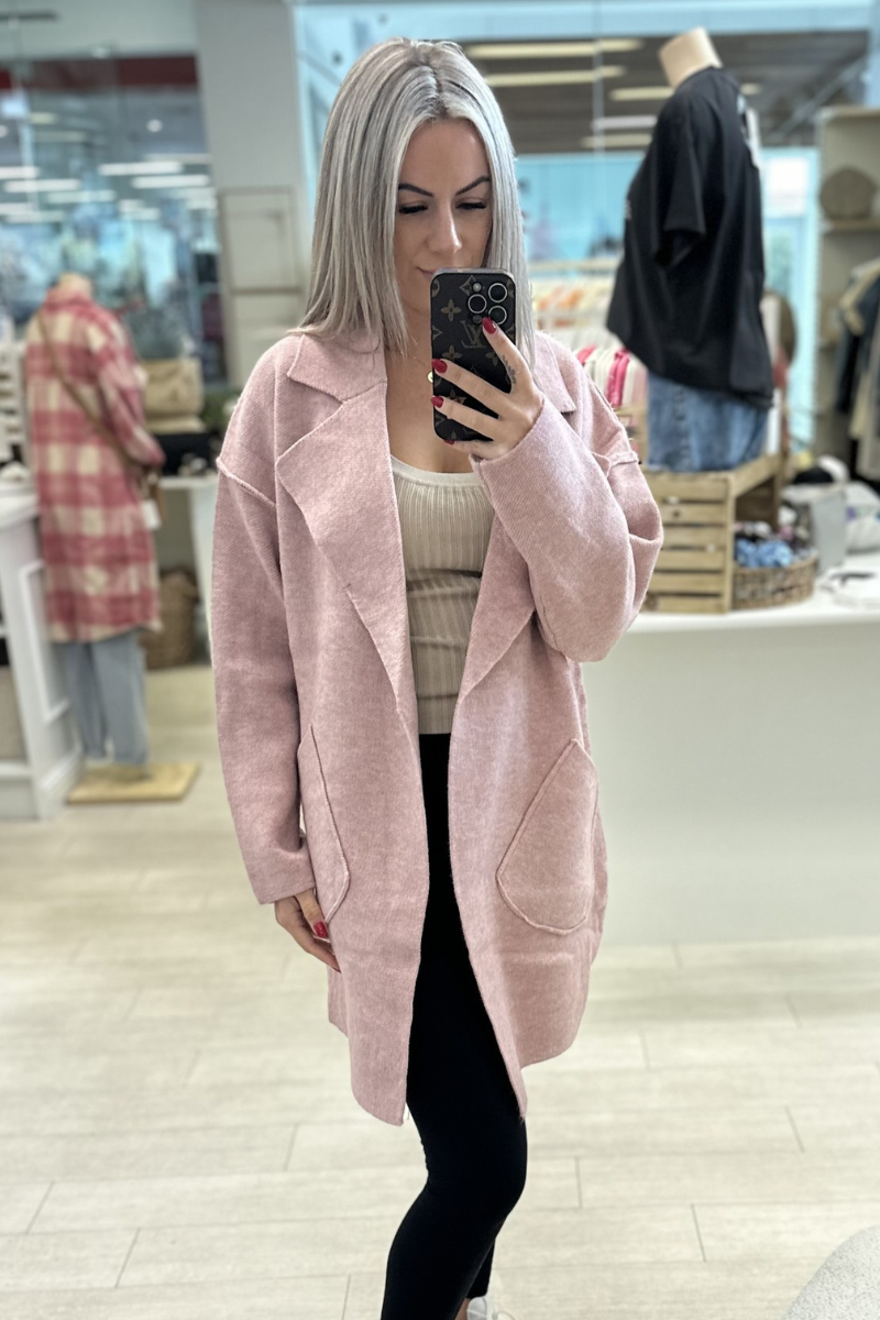 BLUSH CARDI