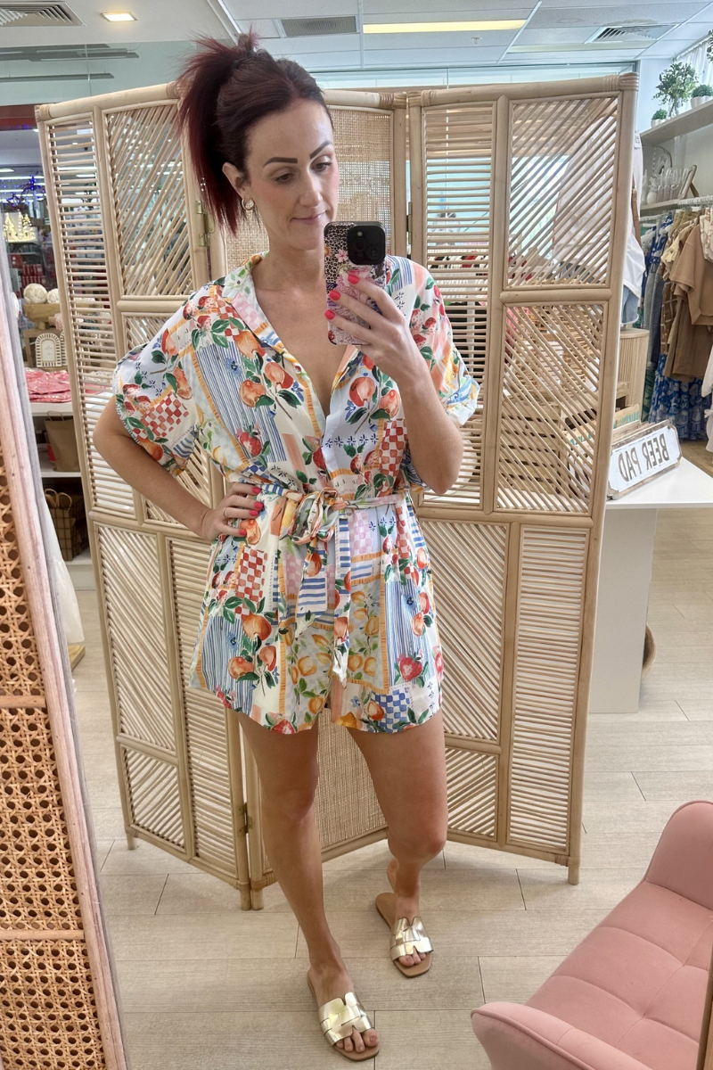 SUNBURST PLAYSUIT