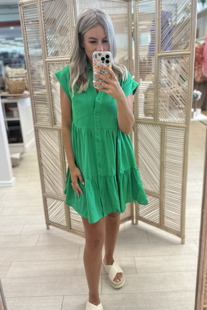 OASIS DRESS - GREEN