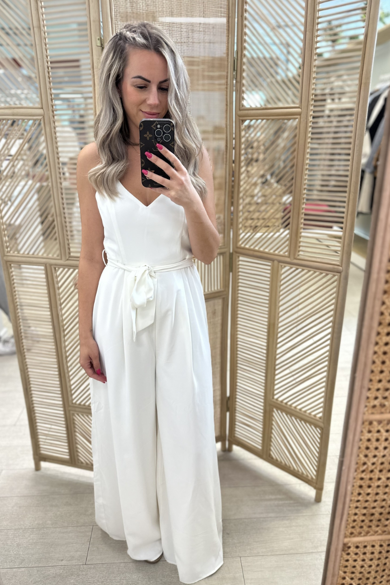 NESSA JUMPSUIT - WHITE