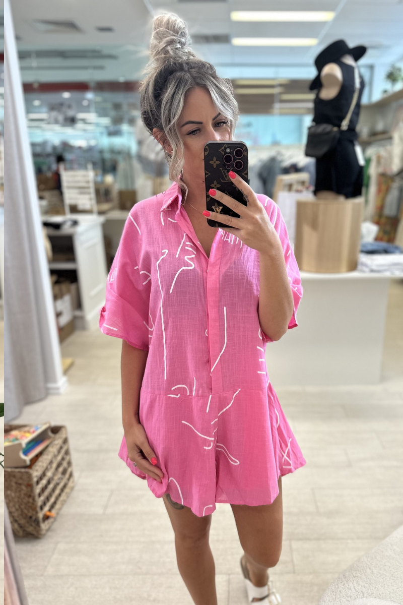 MARGS PLAYSUIT - PINK